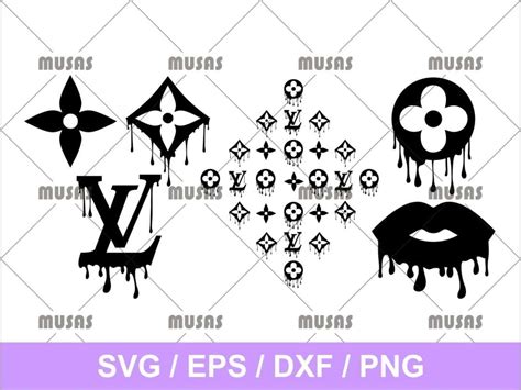 louis vuitton drip logo svg.